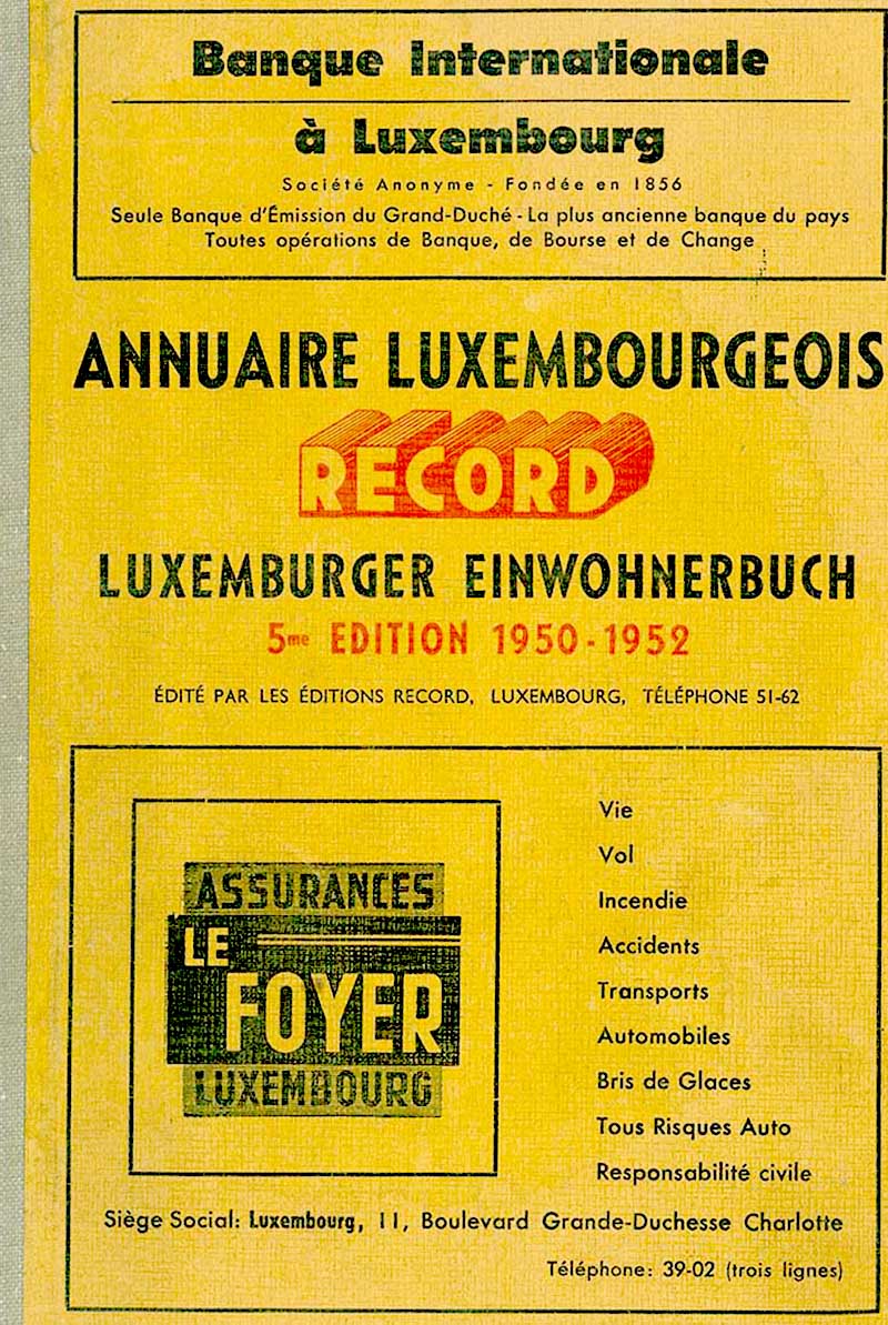 Annuaire 1950-52